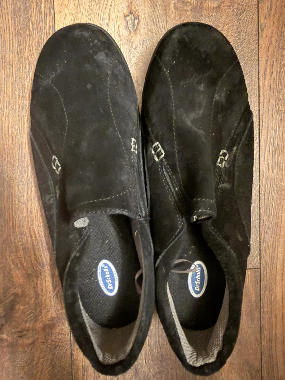 Dr. Scholl's Black Suede Slip-on Shoes