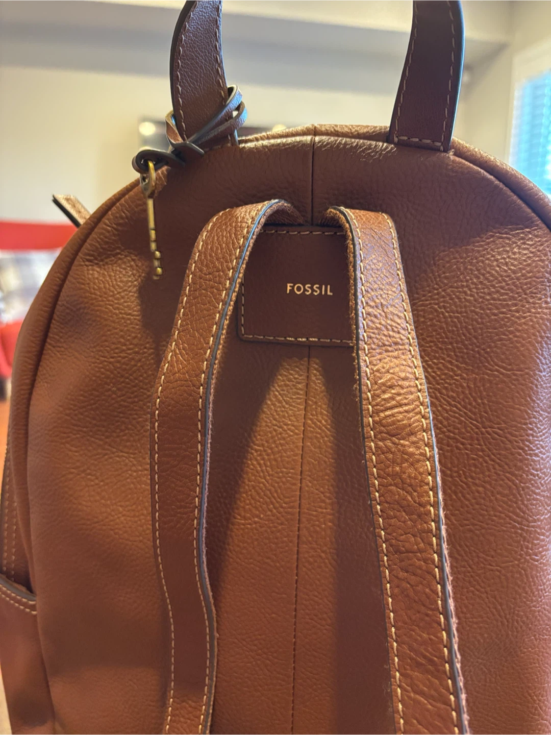 Fossil Brown Leather Backpack - photo 4
