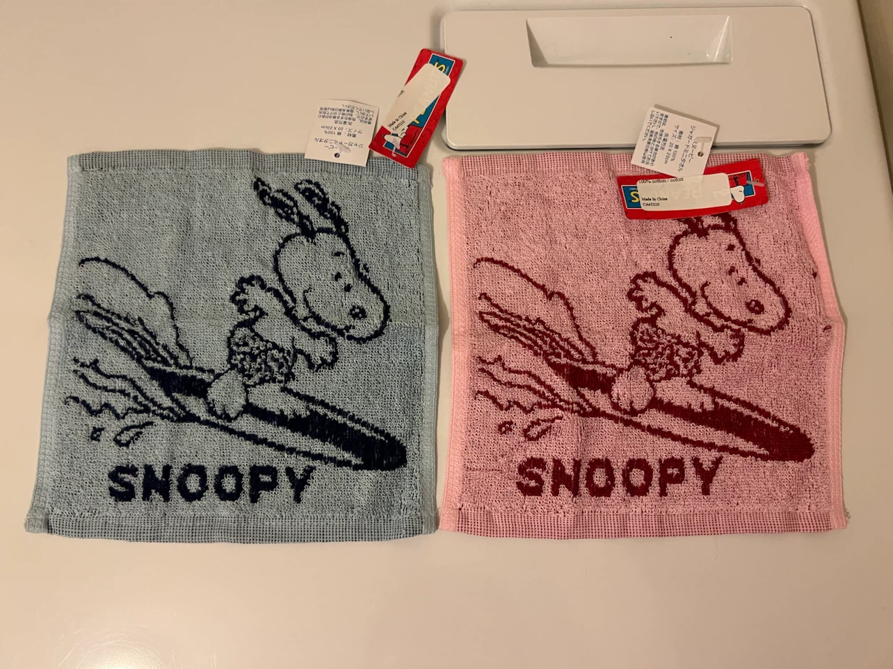 2 Snoopy Cotton Mini Towels - photo 2