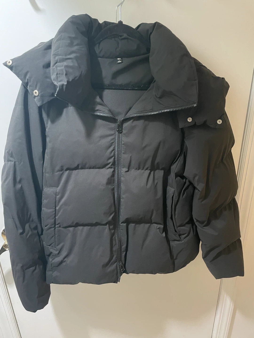 GU Black Puffer Jacket