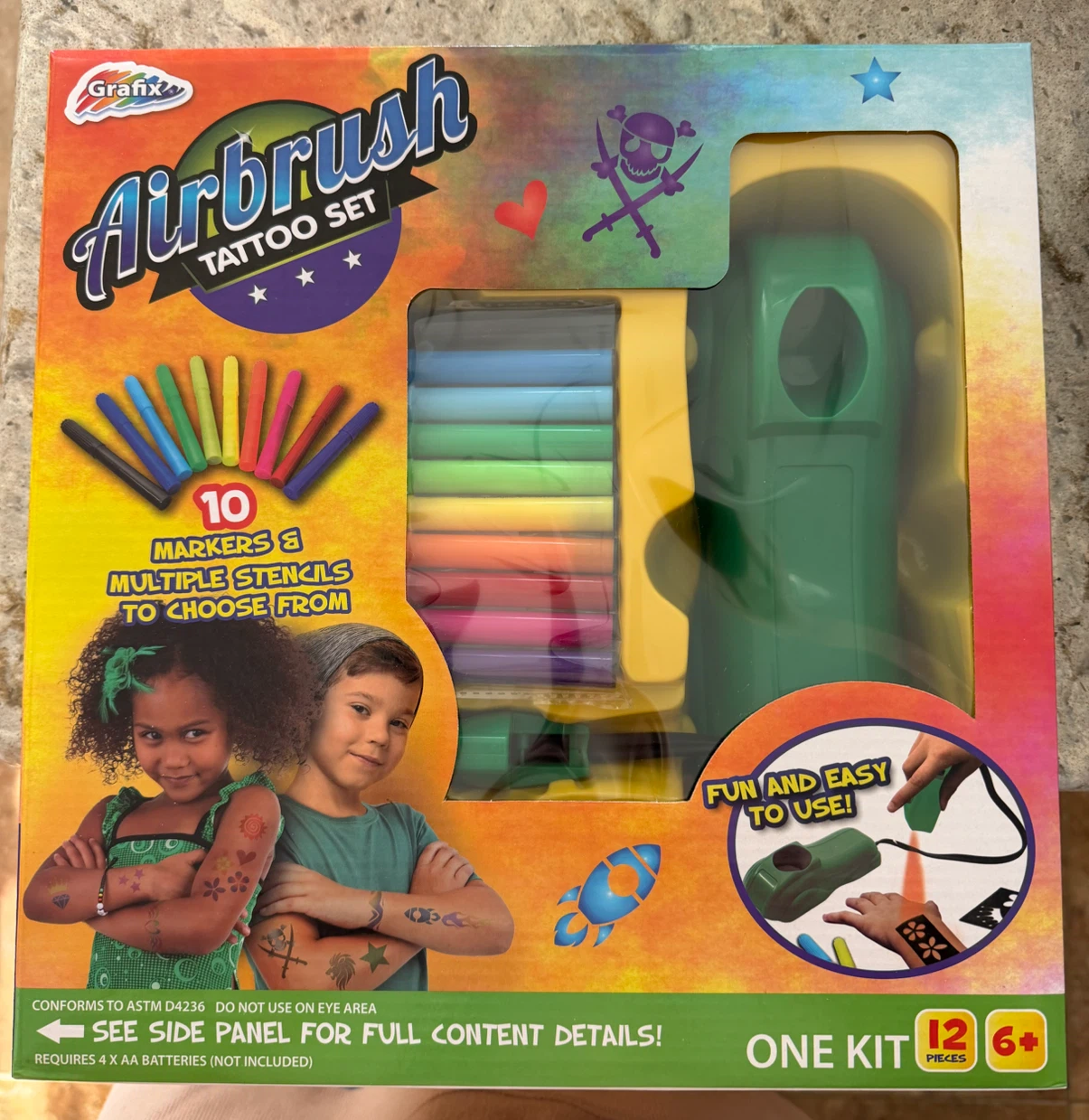 Grafix Airbrush Tattoo Set