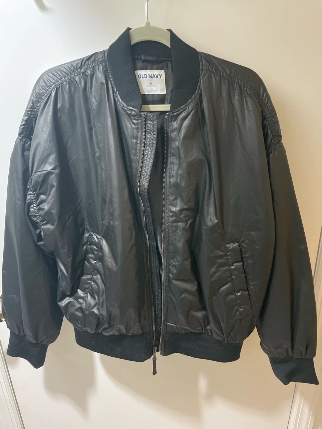 Old Navy Black Bomber Jacket