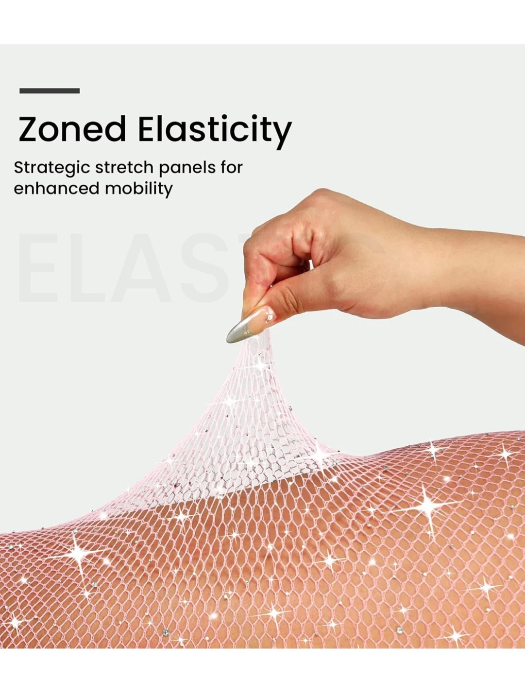 Sparkly Rhinestone Fishnet Tights, brand new - photo 2