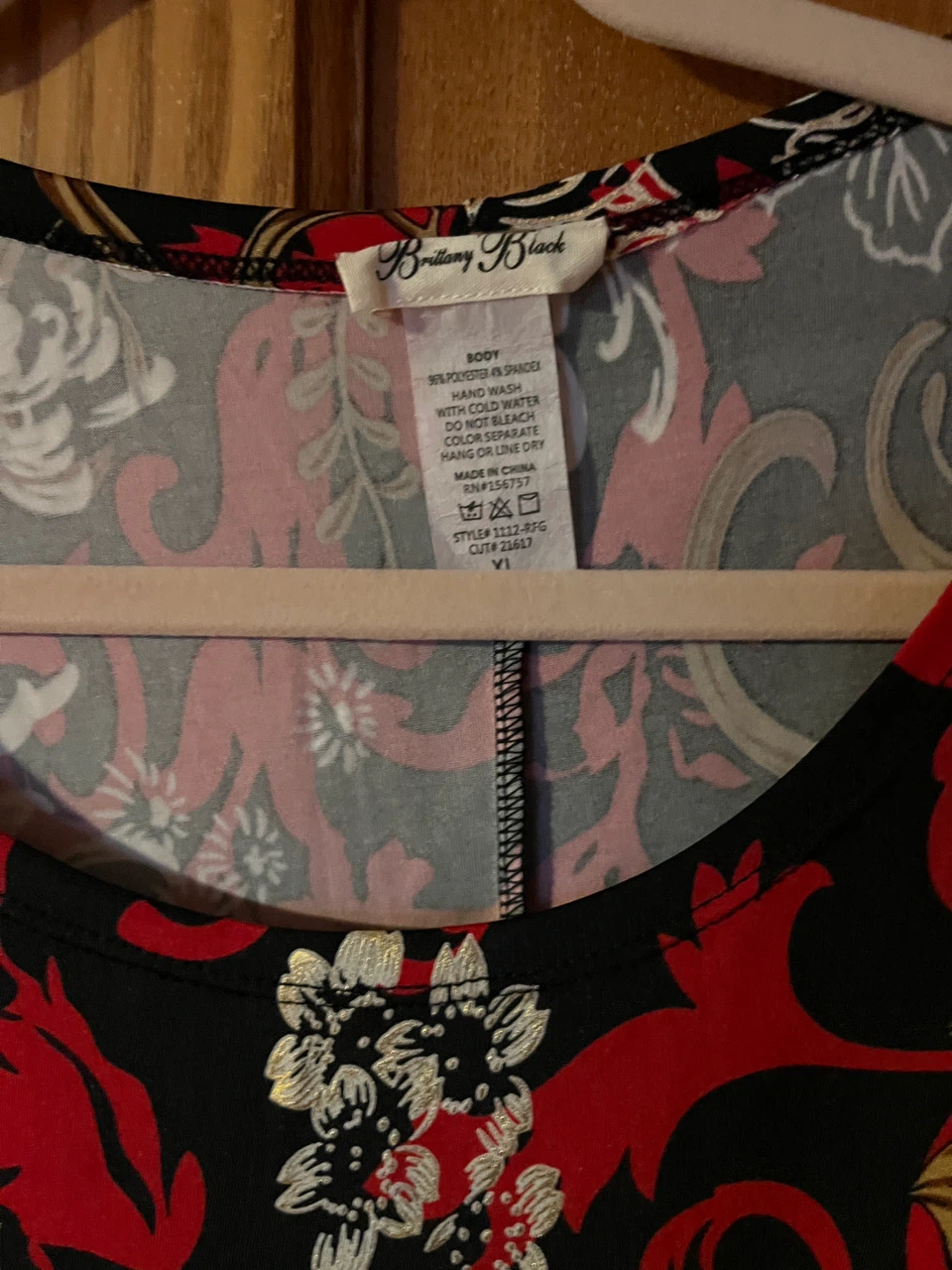 Brittany Black Floral Print Top - photo 2