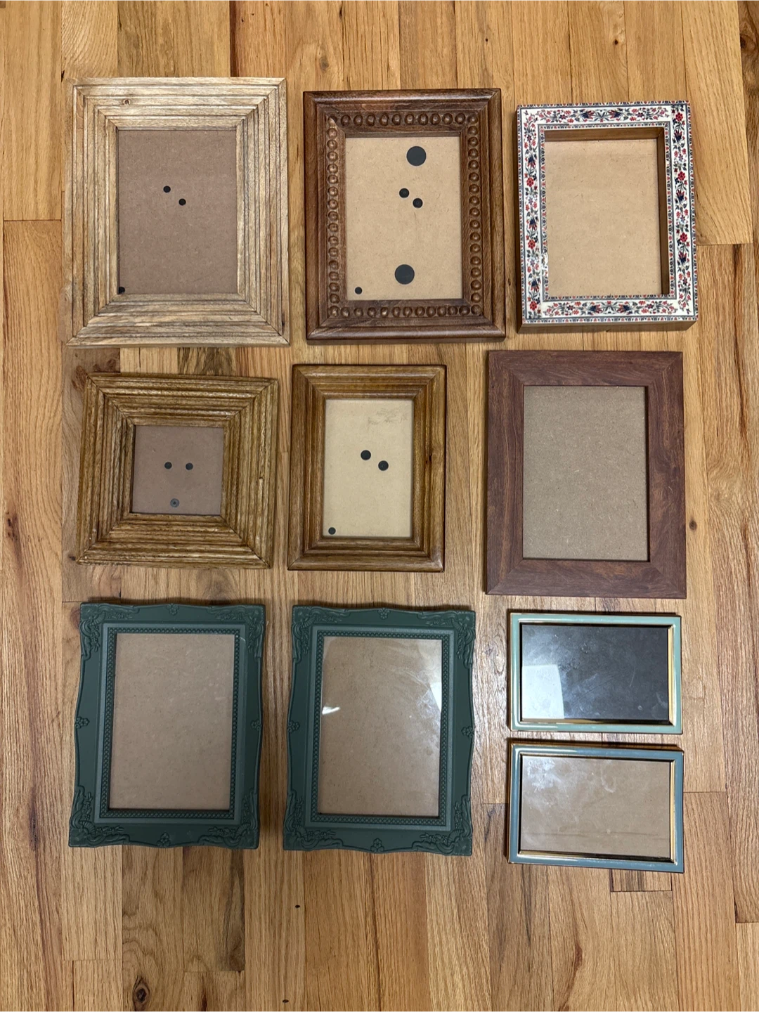 Set of 10 Assorted Picture Frames