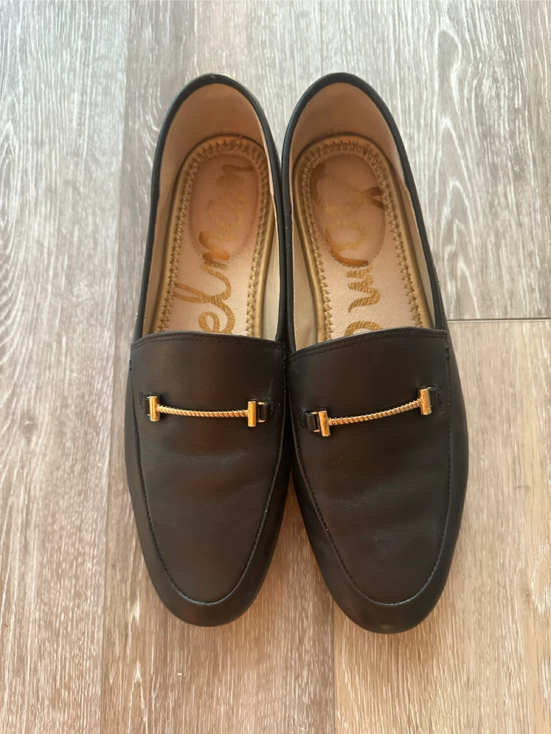 Sam Edelman black leather loafers 7.5US