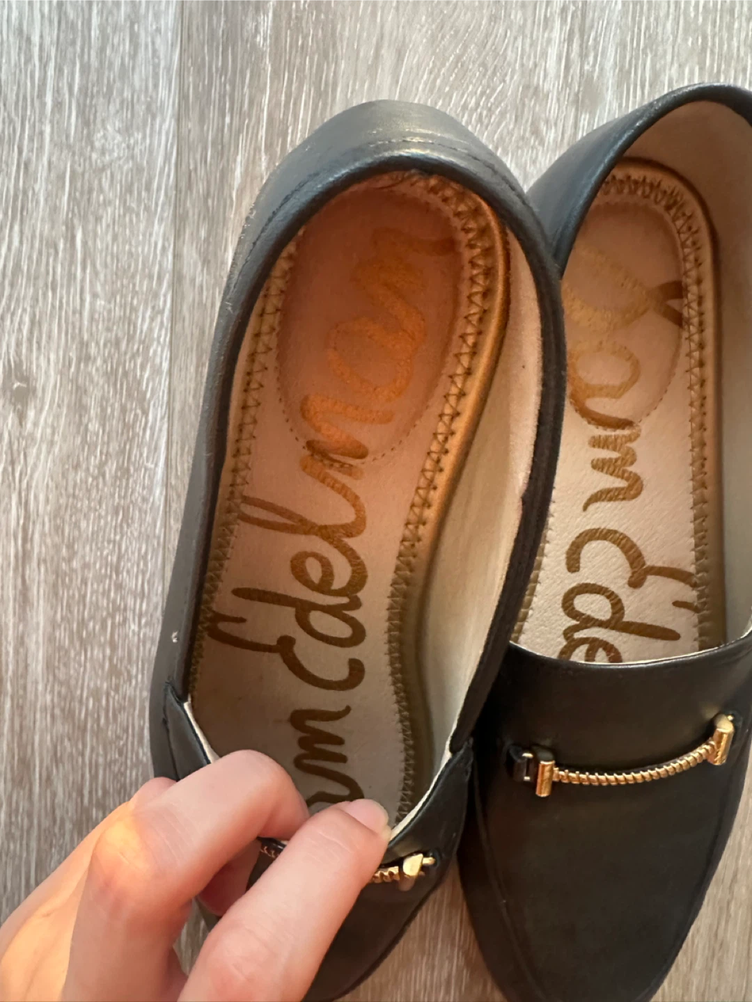 Sam Edelman black leather loafers 7.5US - photo 2