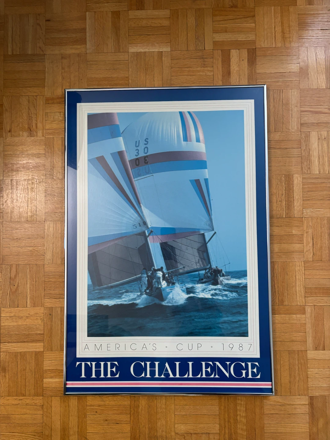 1987 America's Cup The Challenge Framed Print
