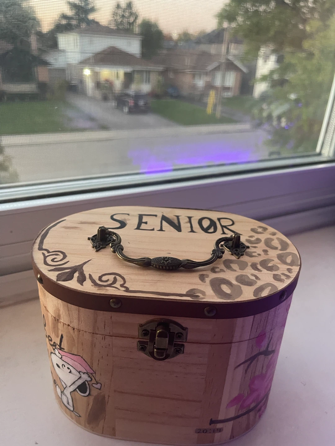 Hand-painted senior year box - photo 2