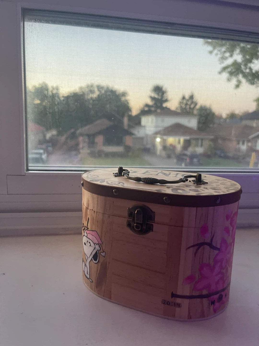 Hand-painted senior year box - photo 5