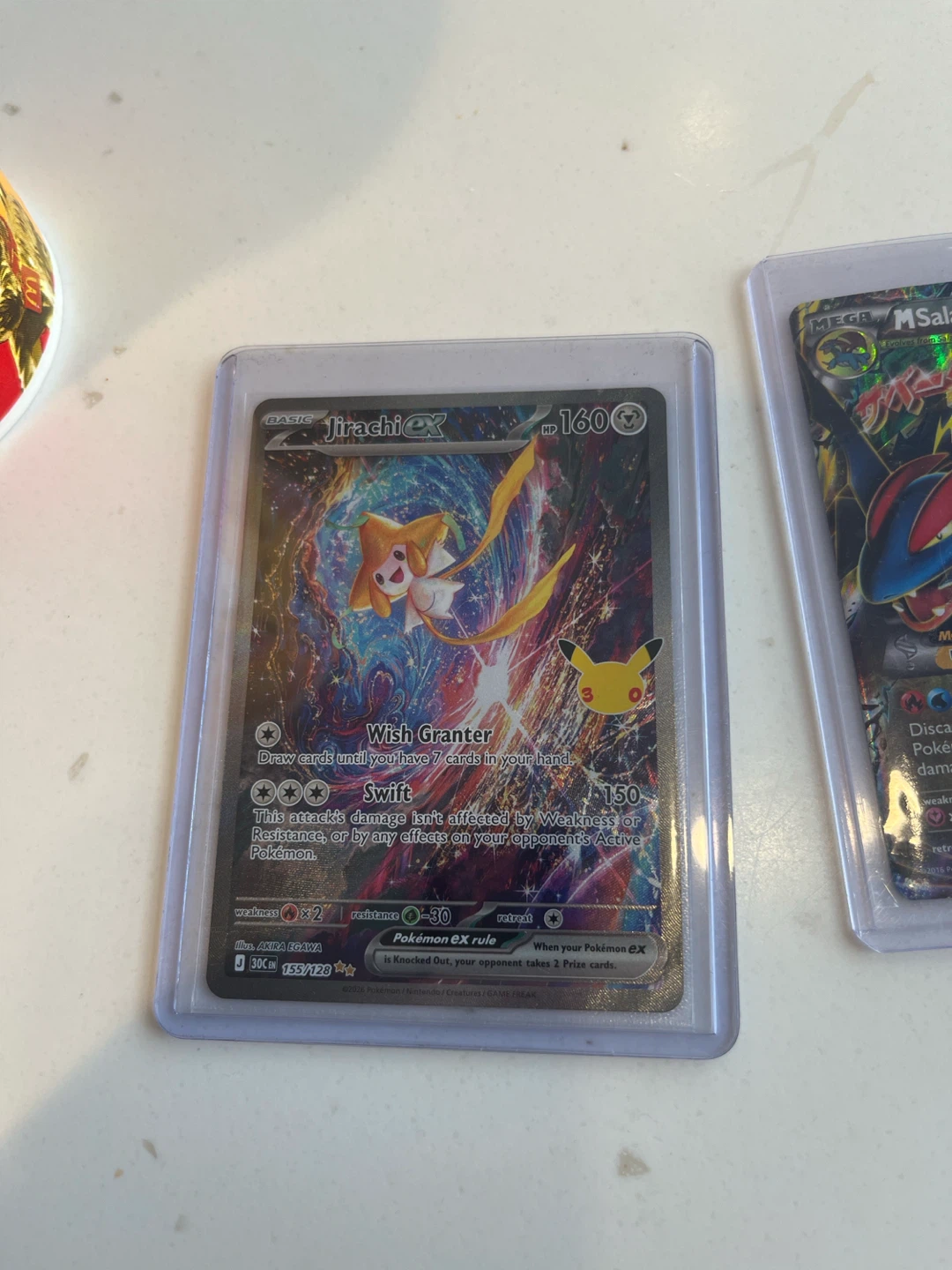 Jirachi EX and Mega M Salamence EX Pokemon Cards