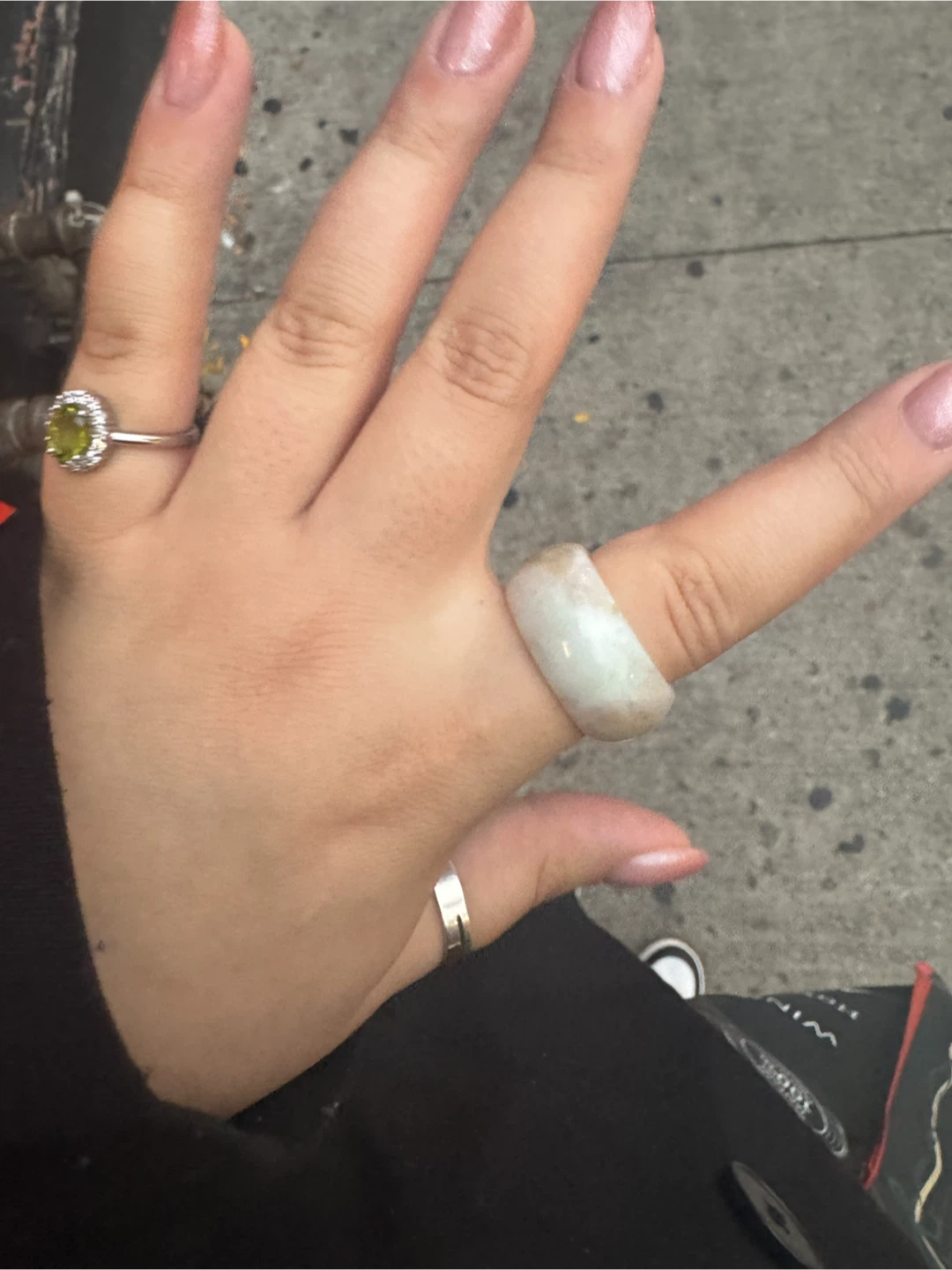 Large Hand-Carved Jade Ring — Statement Piece - photo 2