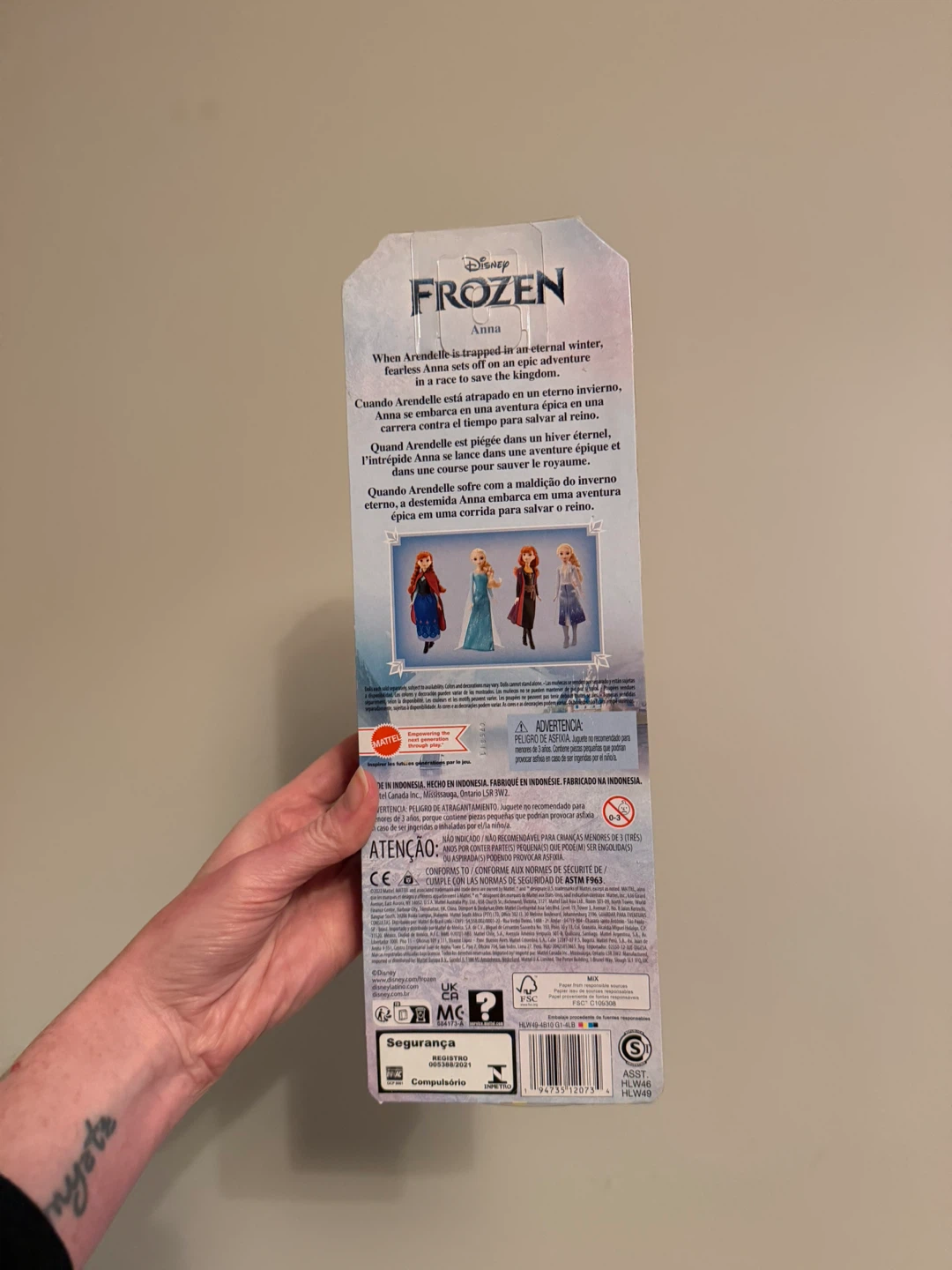 BNIB Disney Frozen Anna Doll - photo 2