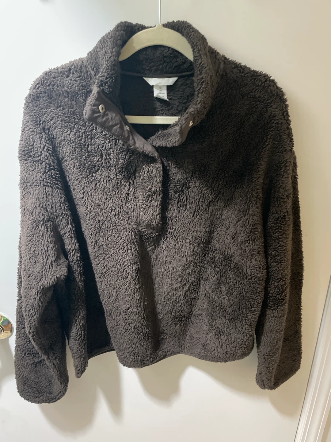 H&M Brown Fleece Pullover
