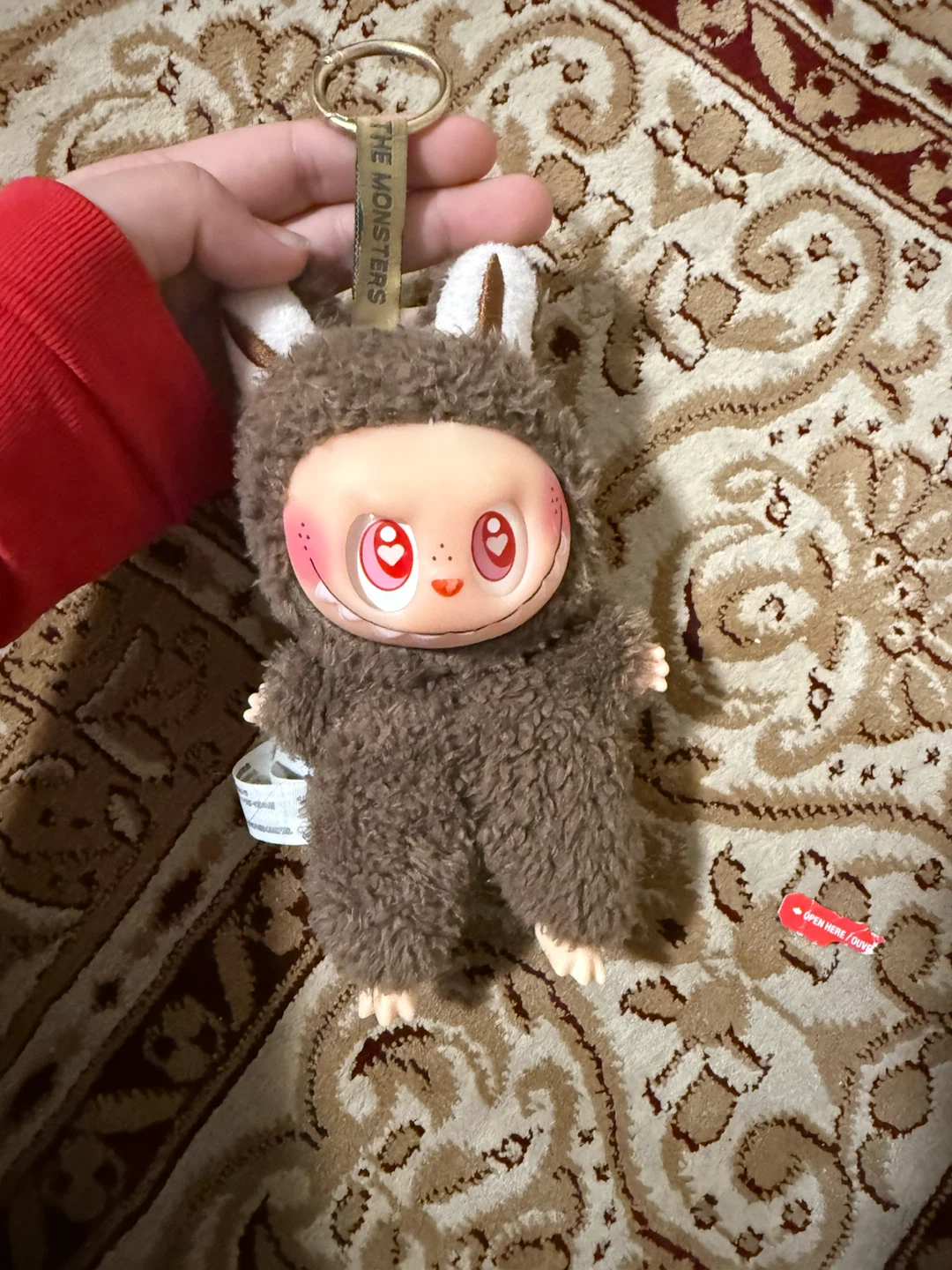 Pop Mart The Monsters Plush Keychain with heart eyes - photo 2