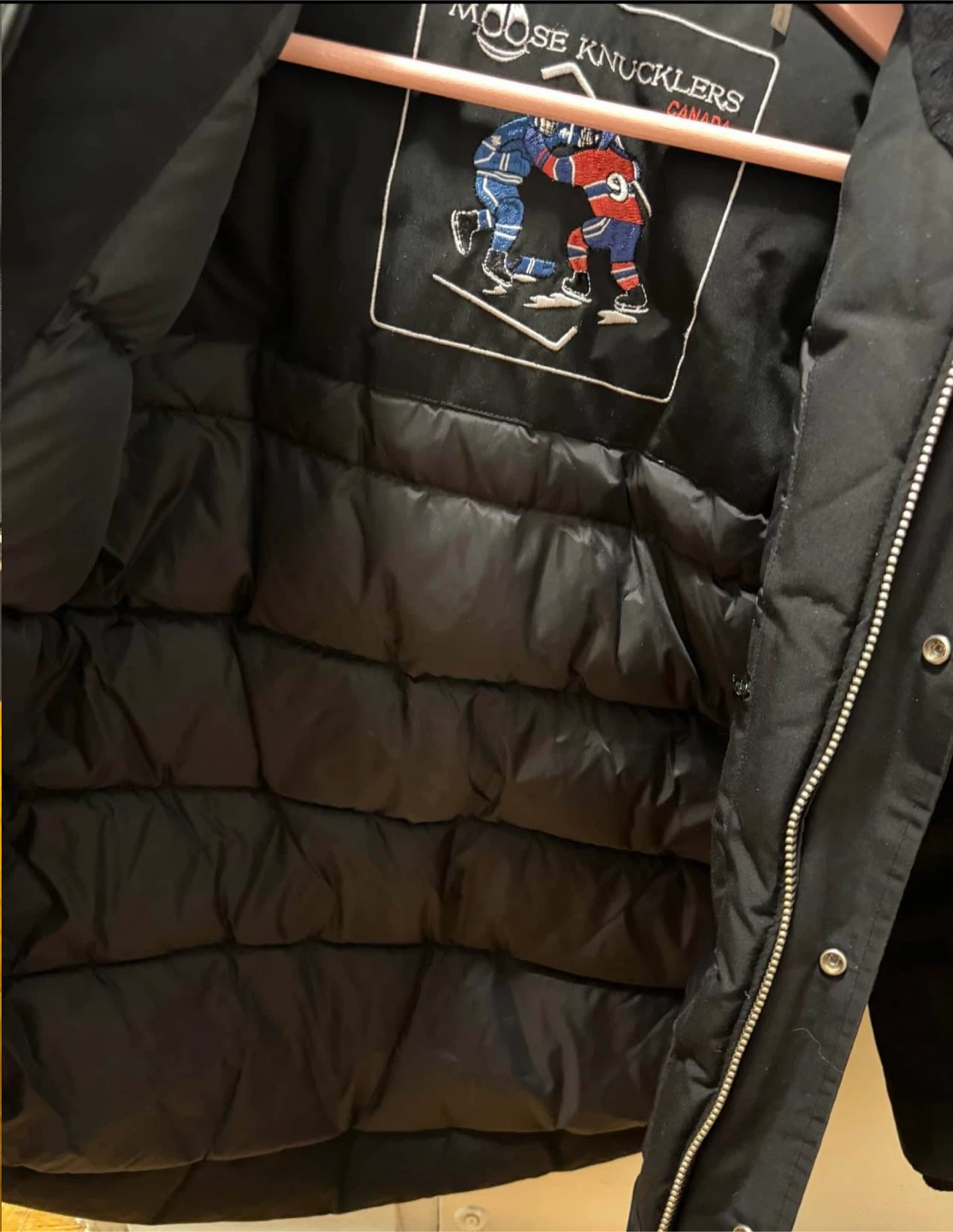 Kids Moose Knuckles Parka with Pink Fur - photo 3
