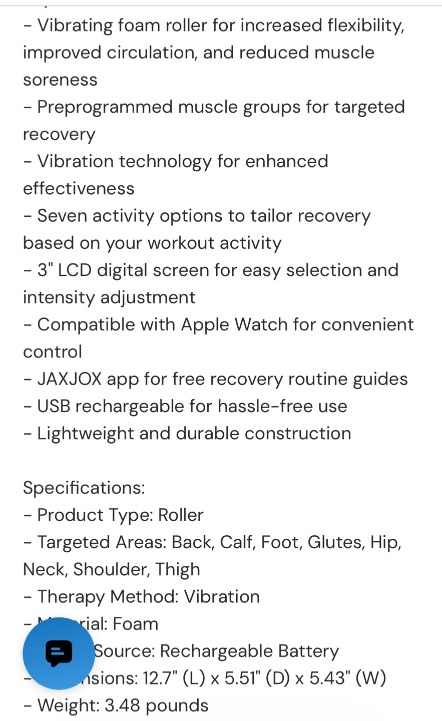 JAXJOX Vibrating Foam Roller - photo 3