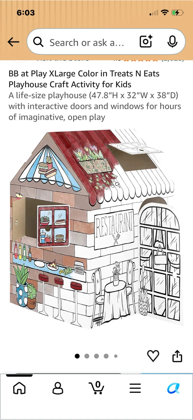 Bankers Box Treats-N-Eats Color-Your-Own Playhouse - photo 4