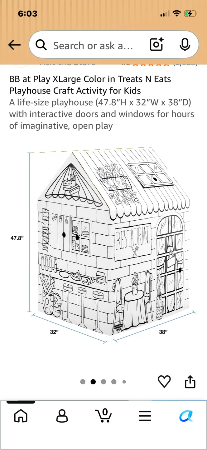 Bankers Box Treats-N-Eats Color-Your-Own Playhouse - photo 5
