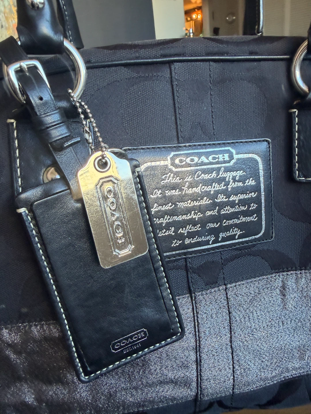 Coach Signature Luggage Bag