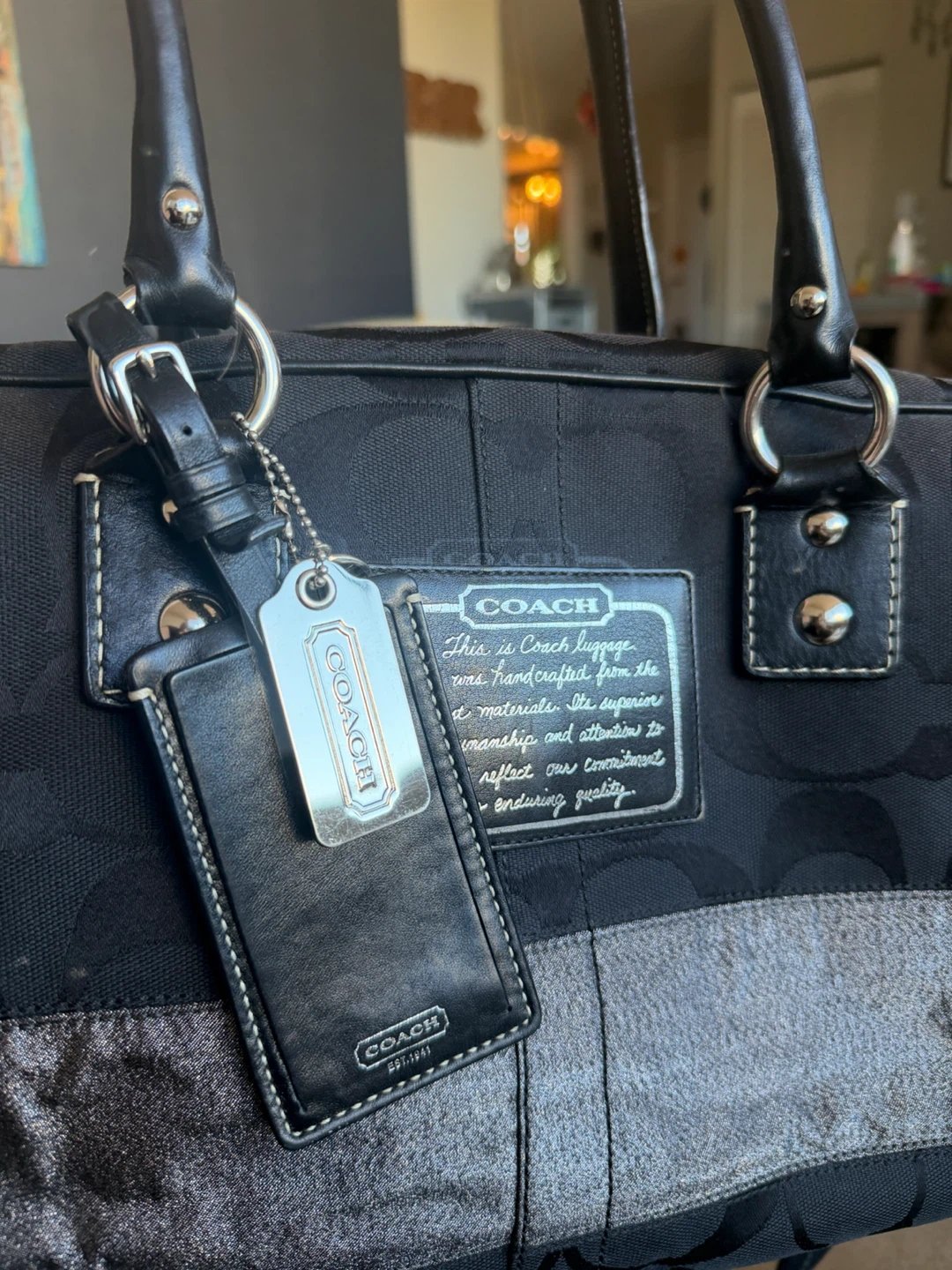 Coach Signature Luggage Bag - photo 2