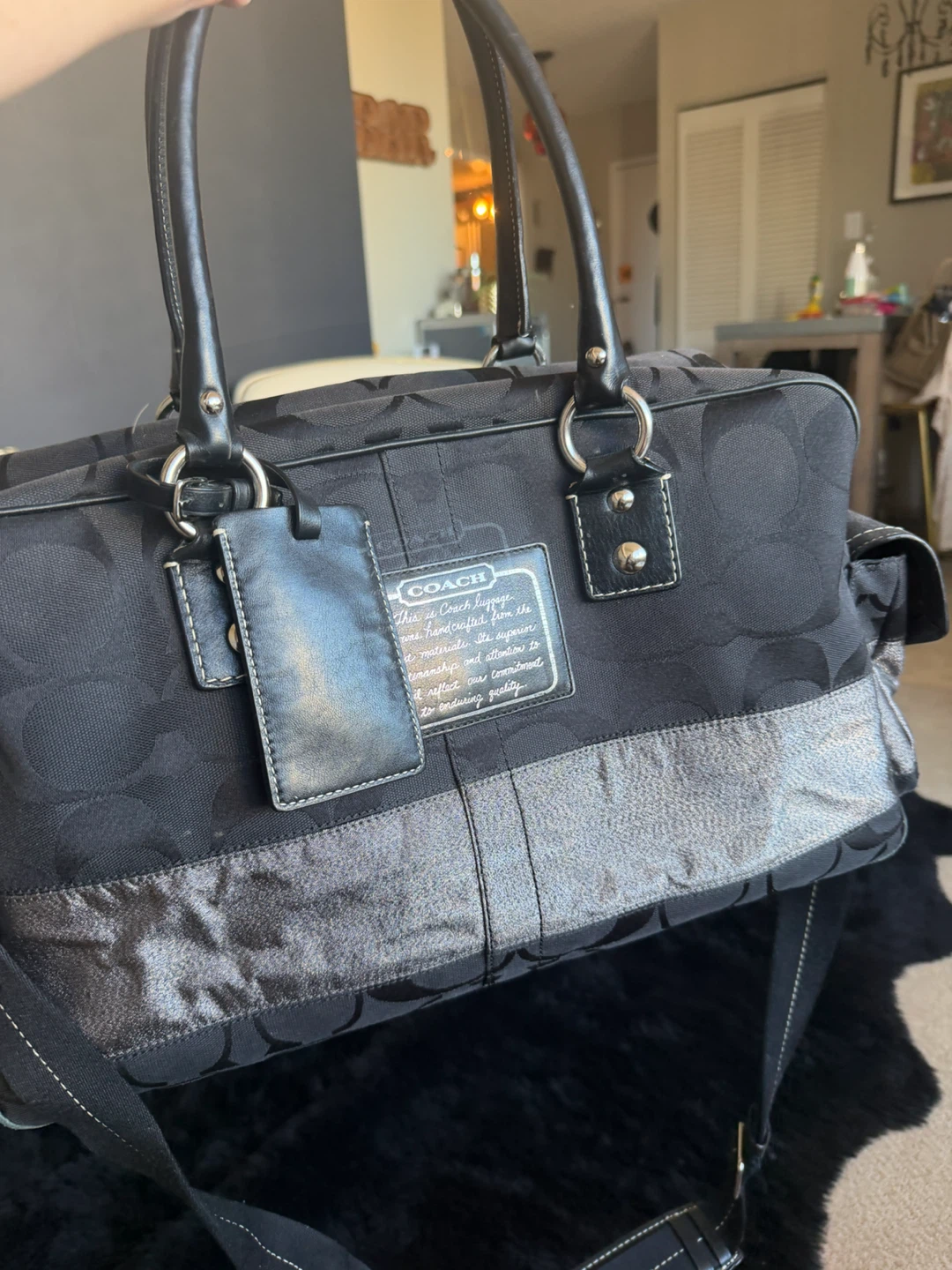 Coach Signature Luggage Bag - photo 3