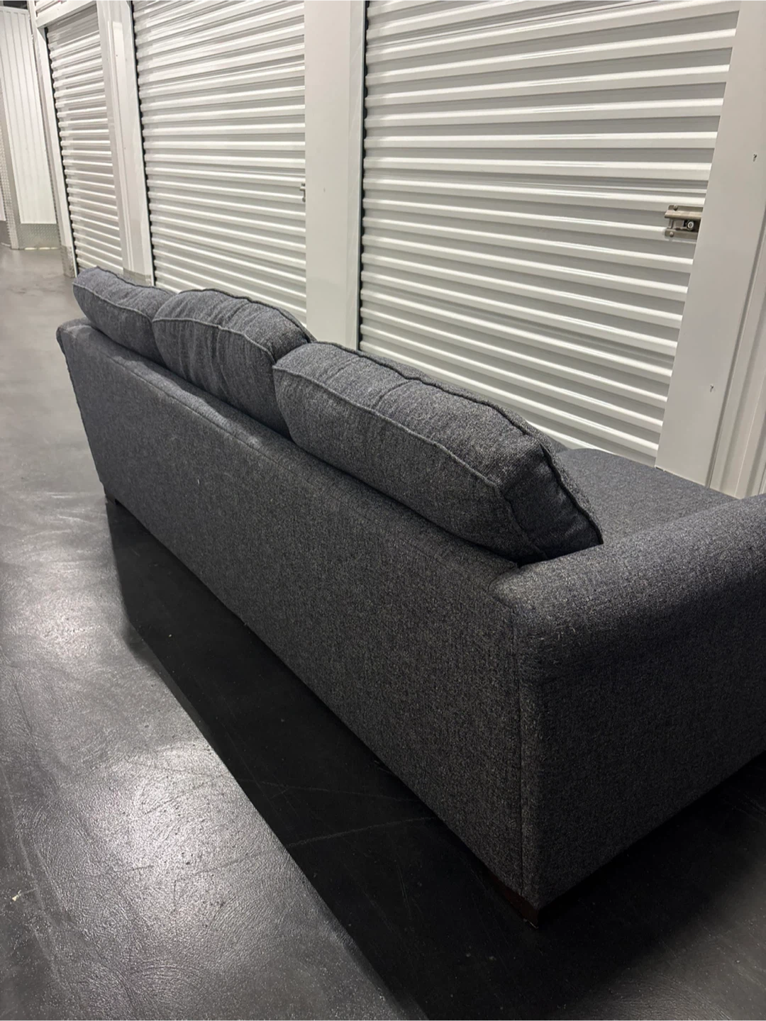 Blue/Gray 3-Seater Couch – Delivery Available - photo 4
