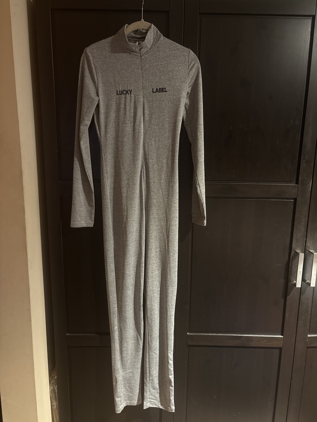 Lucky Label Grey Long Sleeve Jumpsuit