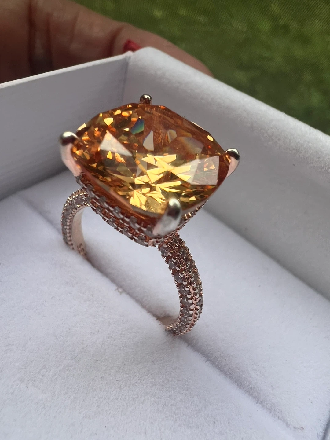 925 silver and citrine ring