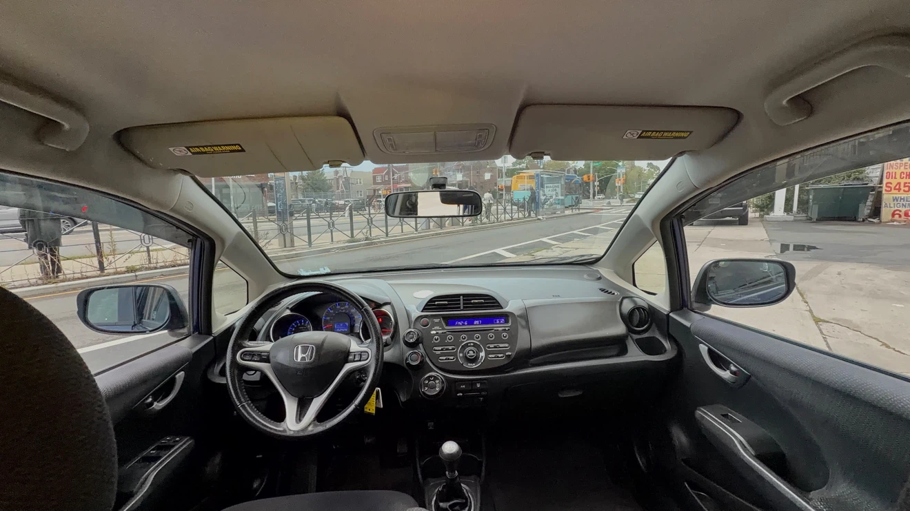 Blue Honda Fit