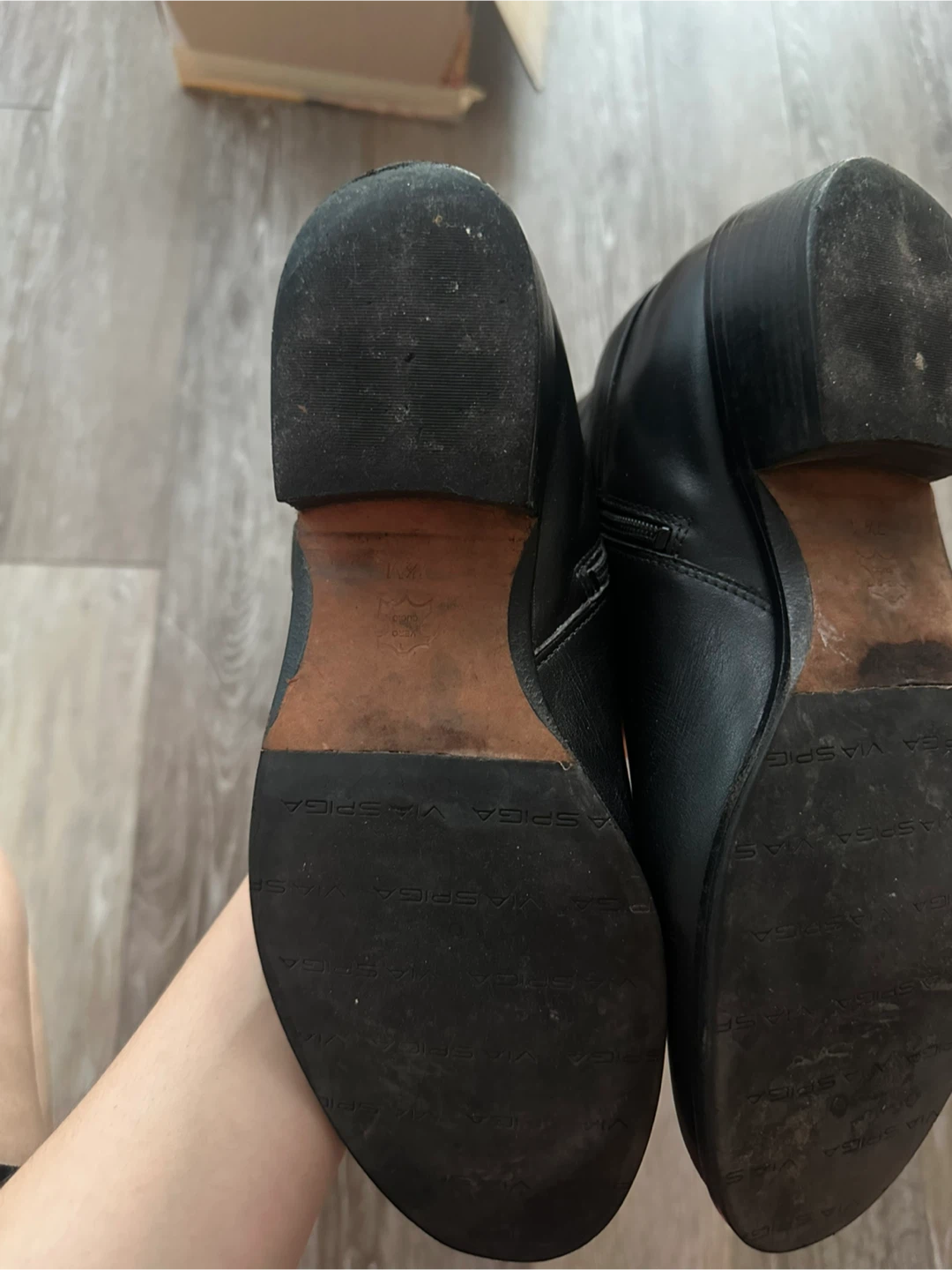 Via Spiga Black Leather Boots - photo 3