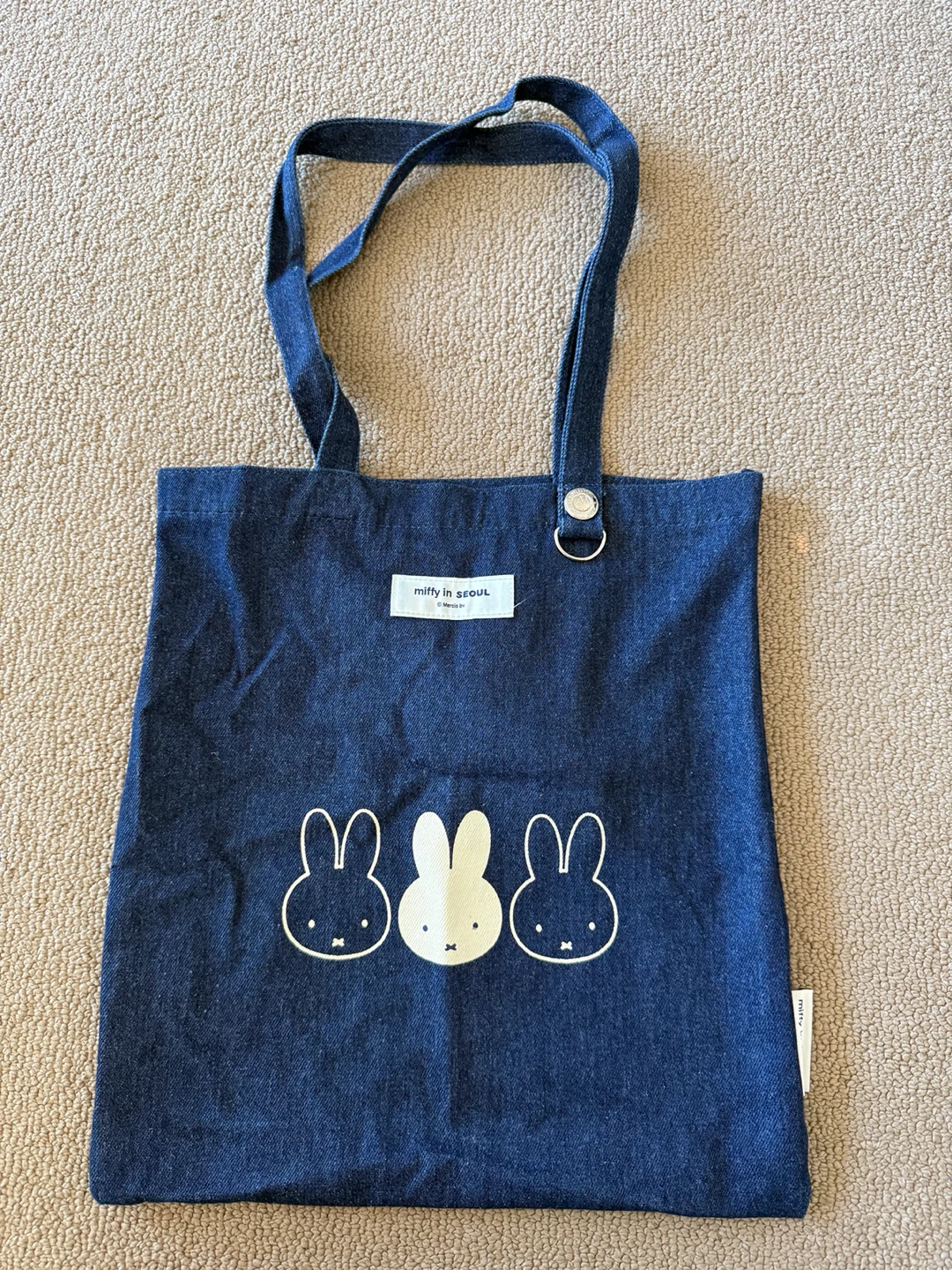 Miffy in Seoul Denim Tote Bag - limited edition
