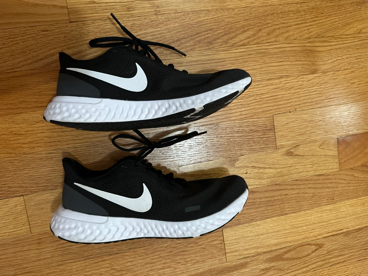 Nike Revolution 5 Running Shoes - Women's Size 7.5 (Black/White)