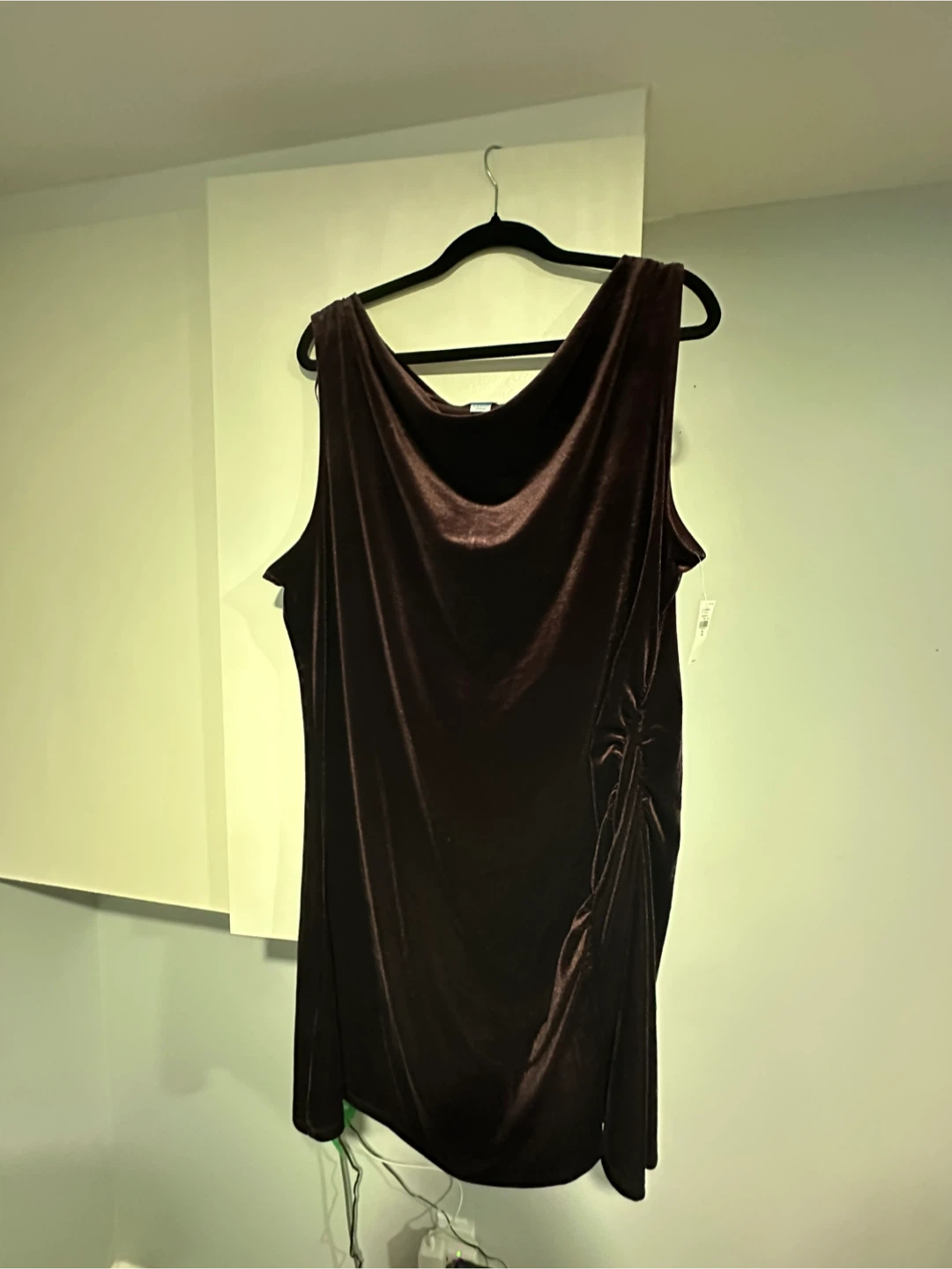 XXL Dark Purple Velvet Dress