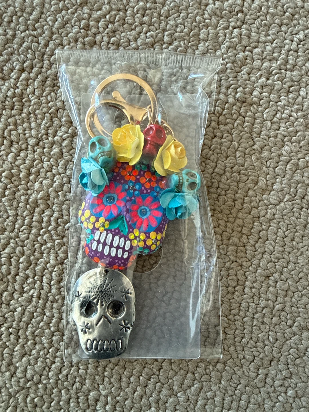 Skull Keychain from Mexico