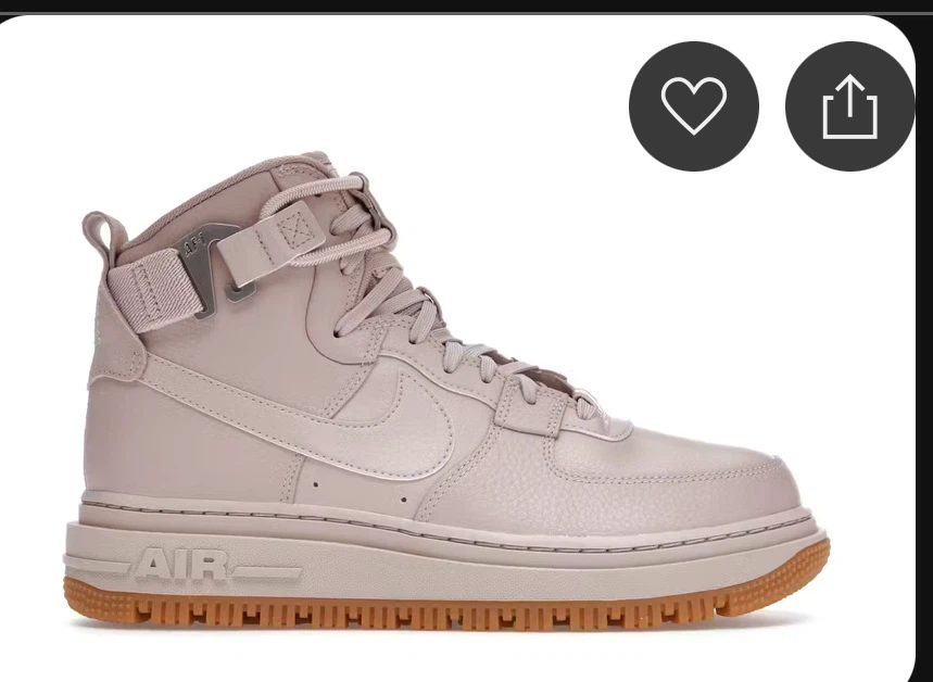 Nike Air Force 1 Boot 2.0 Rose Gold Sneakers - photo 2