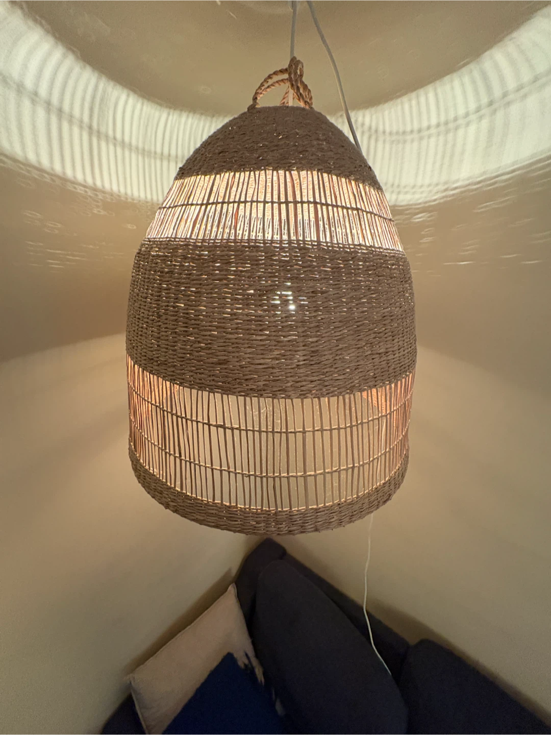 Torared IKEA pendant lampshade