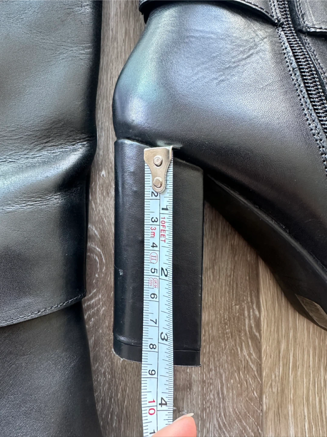 Allonsi Black Genuine Leather Boots Size 8 - photo 2