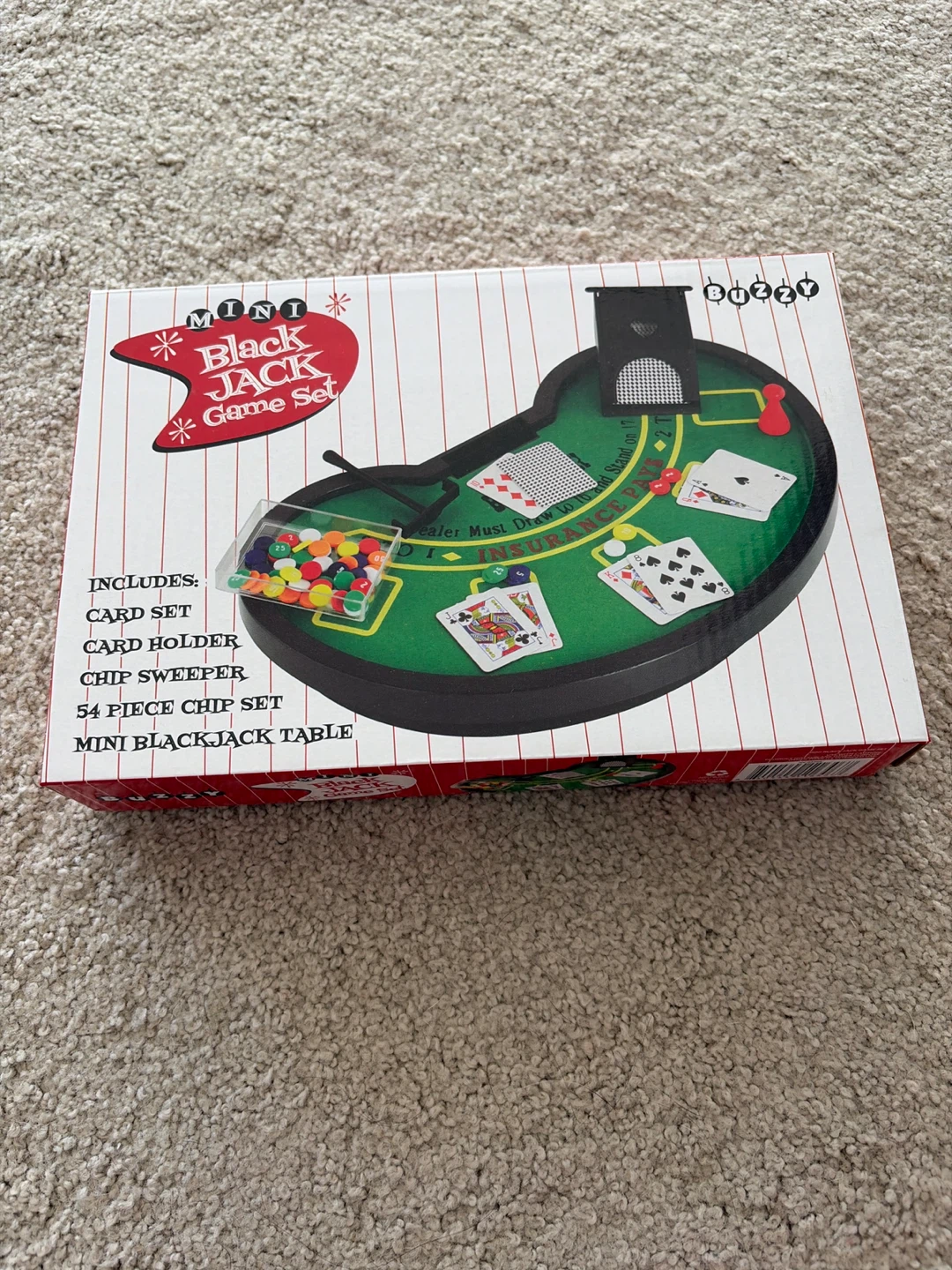 Buzzy Mini Blackjack Game Set