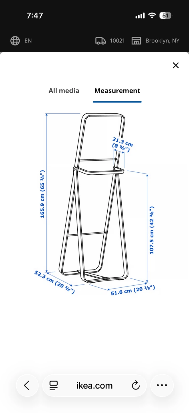 IKEA IKORNNES Floor mirror - photo 3