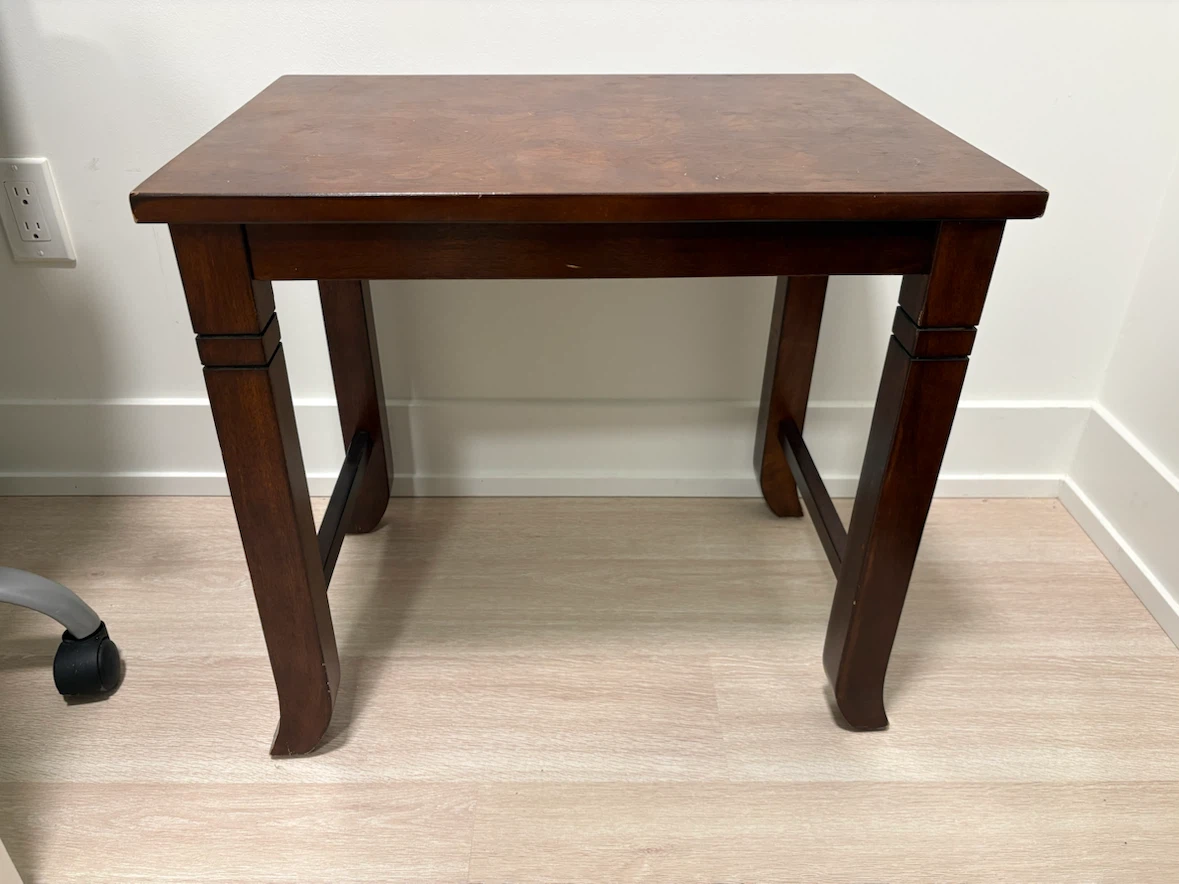 Small Wooden End Table