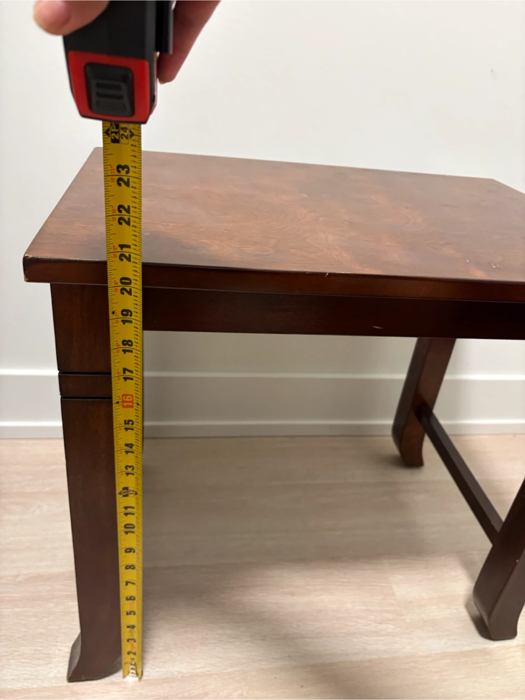 Small Wooden End Table - photo 4
