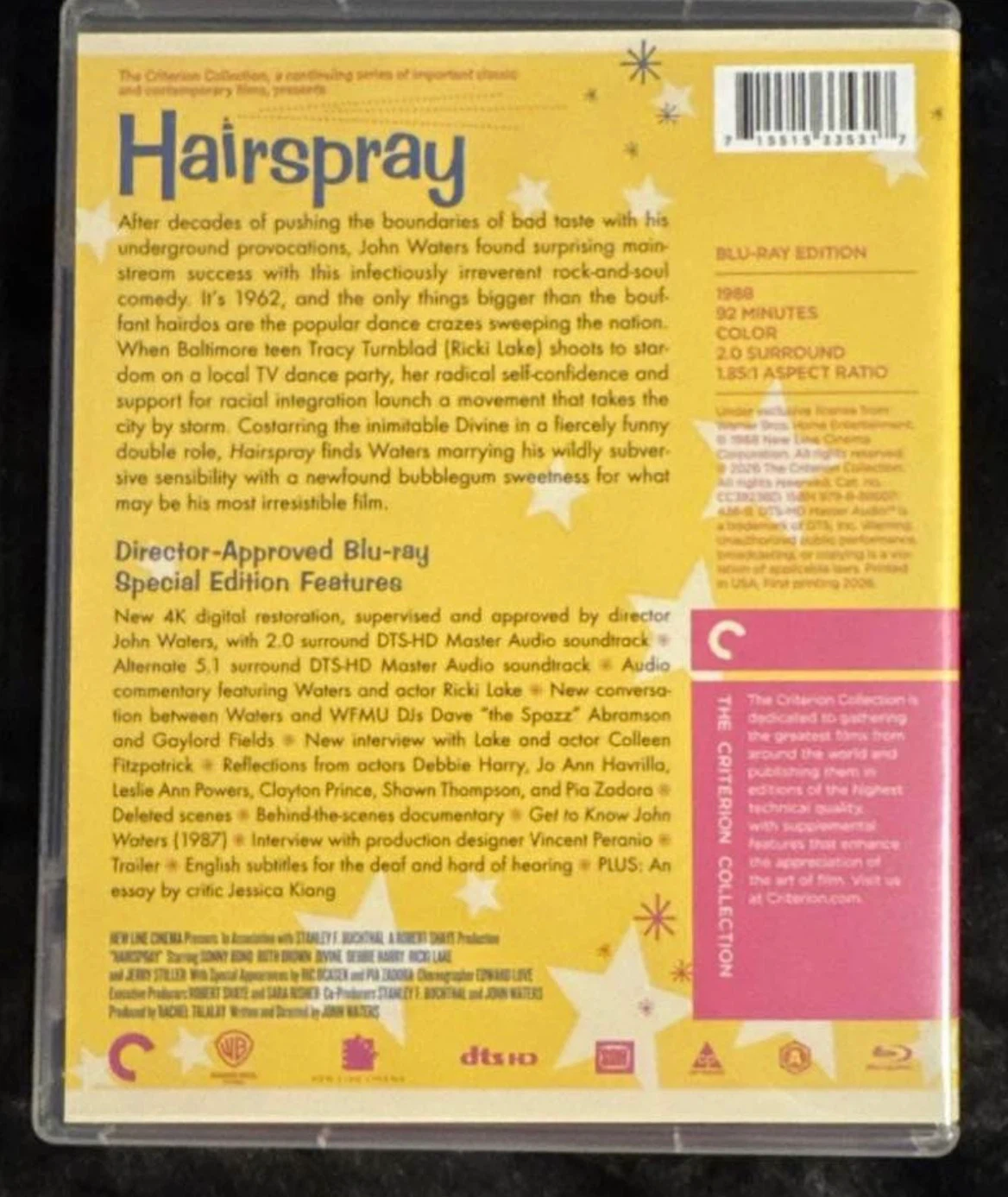 Hairspray Criterion Collection Blu Ray - photo 2