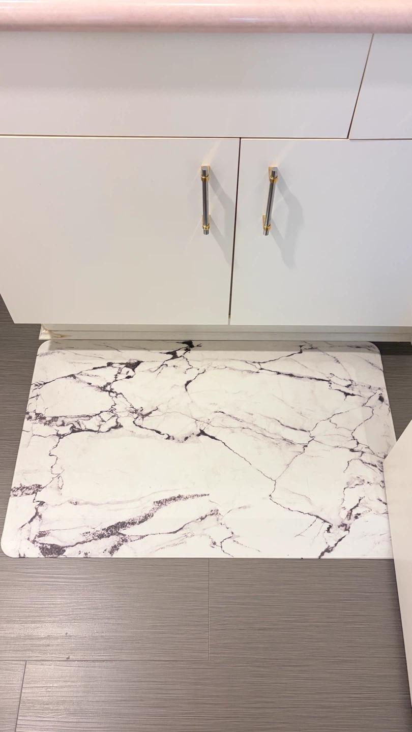 Marble Print Anti-Fatigue Kitchen Mat - photo 2