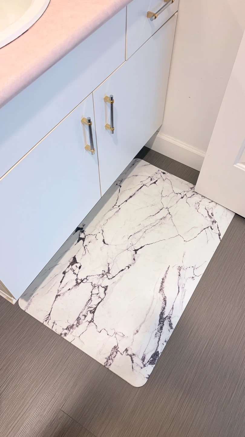 Marble Print Anti-Fatigue Kitchen Mat - photo 3