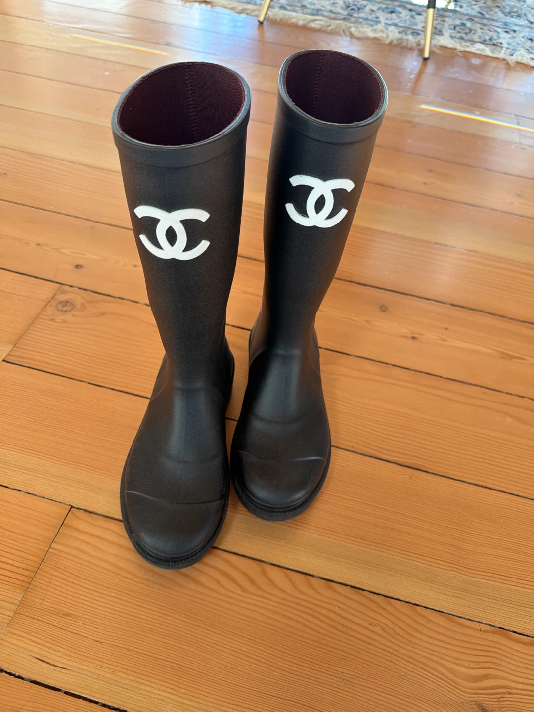 Black Rubber Rain Boots size 36