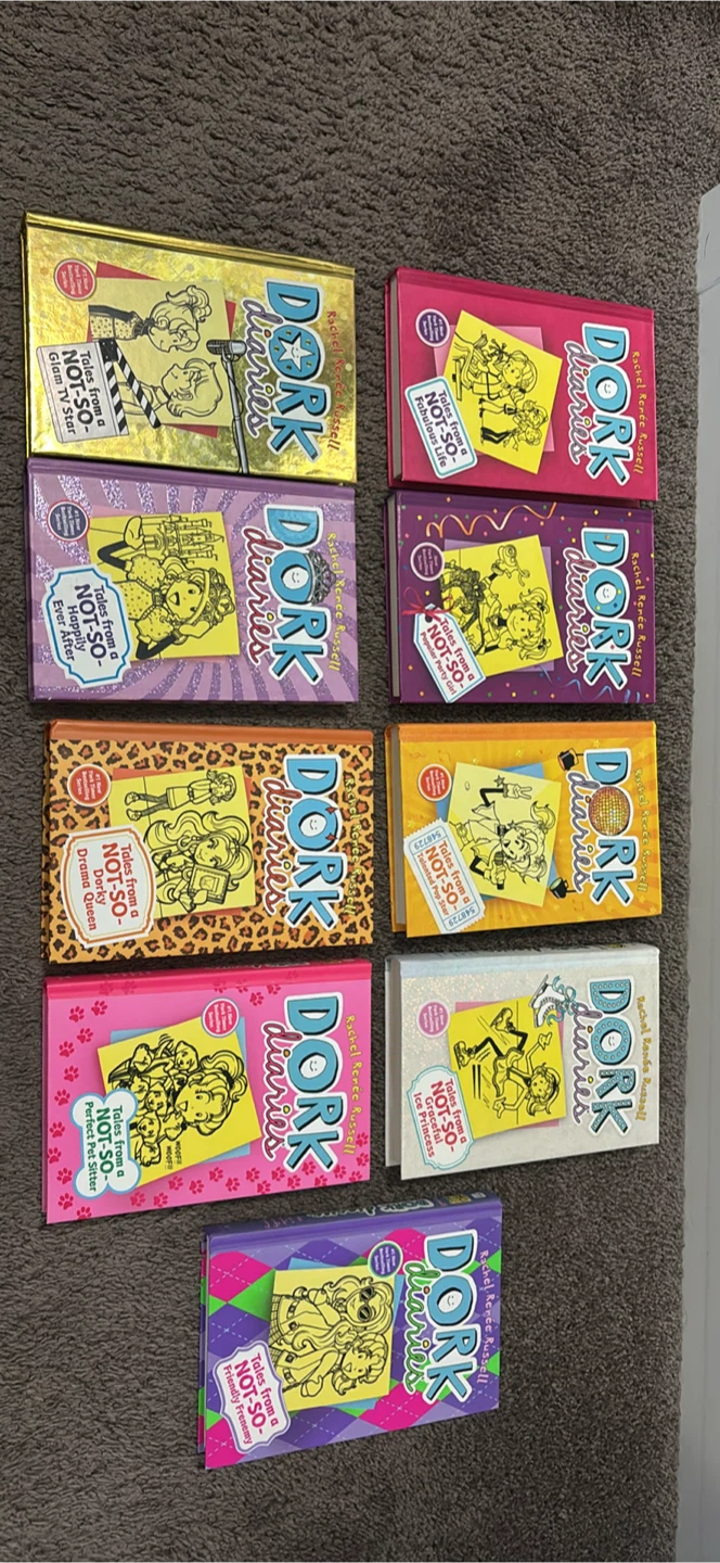 Set of 9 Dork Diaries Books