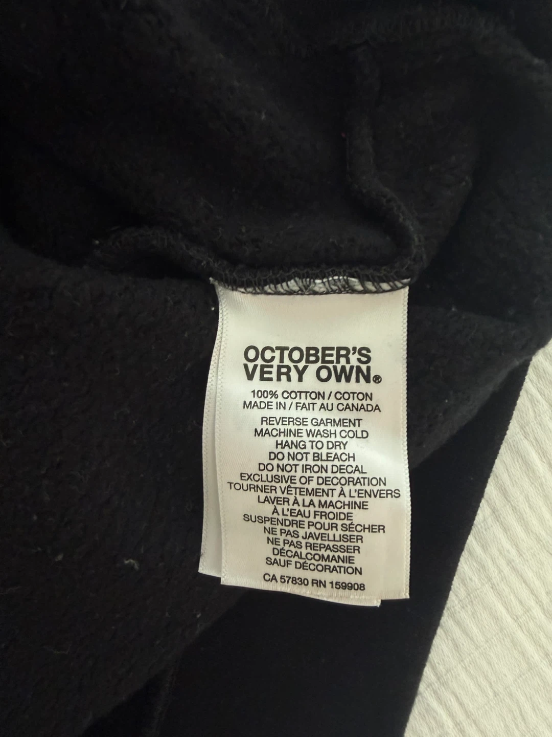 October's Very Own OVO Black Hoodie Size Small - photo 4