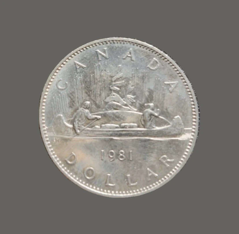 1981 Canadian Voyageur Dollar - photo 3