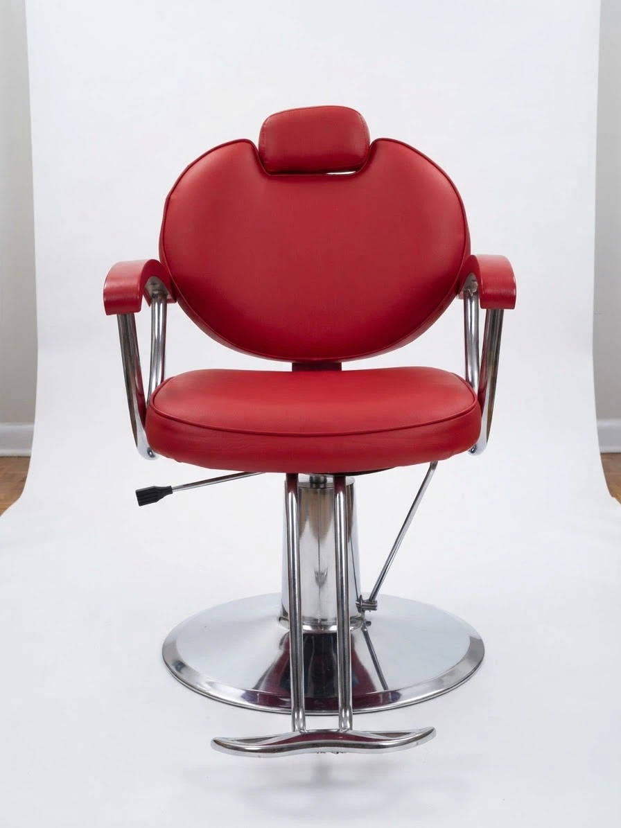 Red Salon Chair & Salon trolley